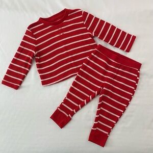 Wondershop Red and White Striped Kids Pajama Set